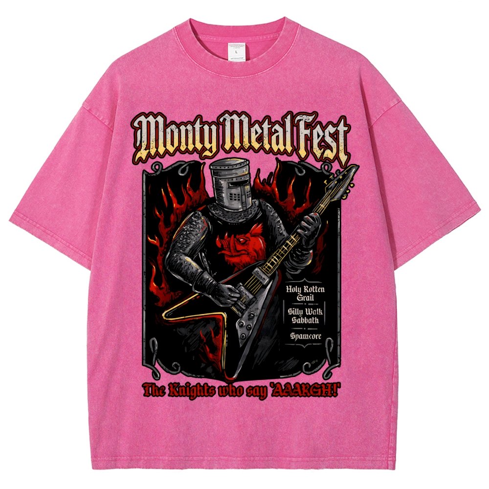 Monty Metal Fest Vintage Distressed T-shirt