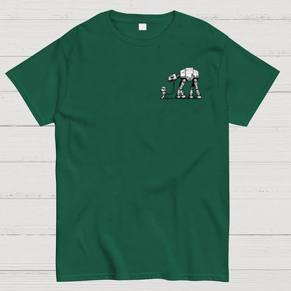Galactic Robot Dog-Planetary Battles Front And Back Printing Geek T-Shirt