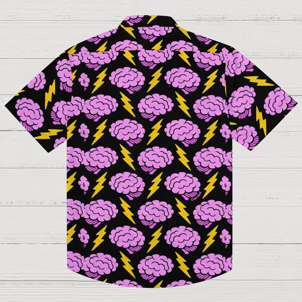 Thunder and Lightning Art Print Geek Hawaiian Shirt