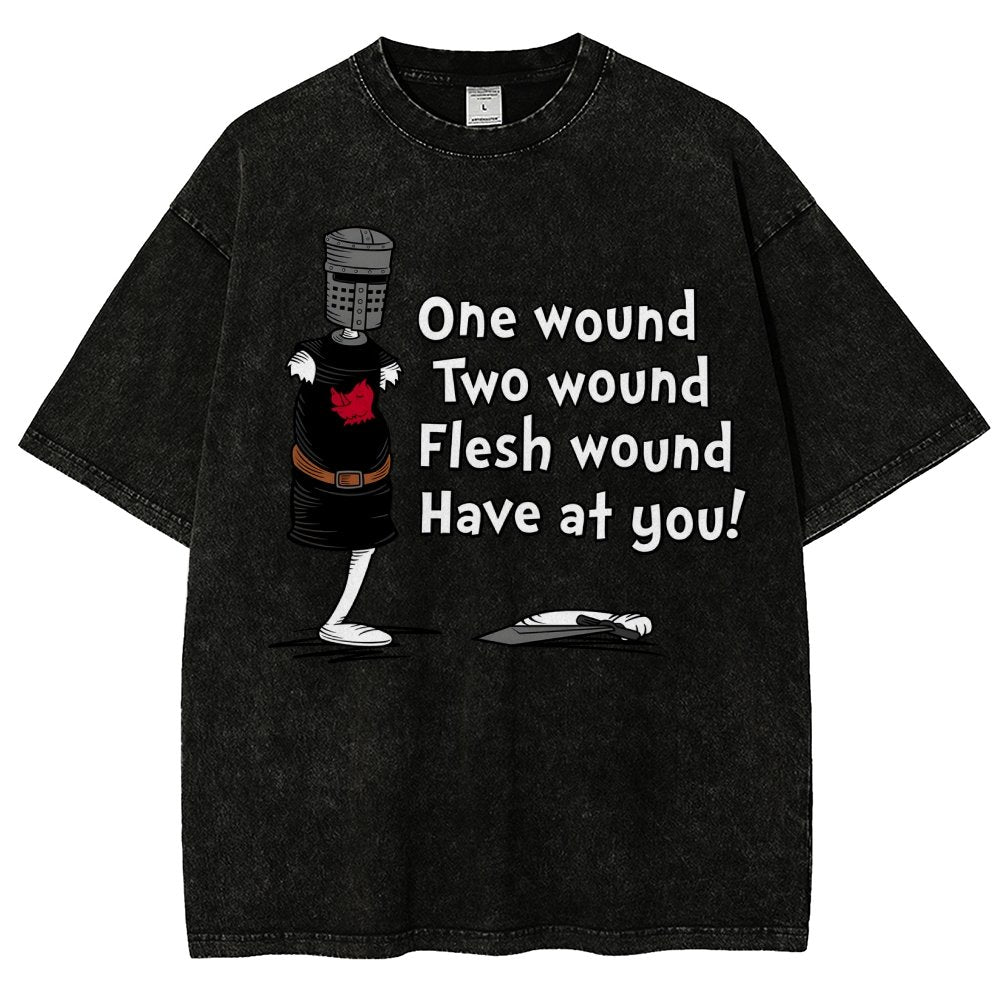 One Wound, Two Wound Essential Vintage Distressed T-shirt