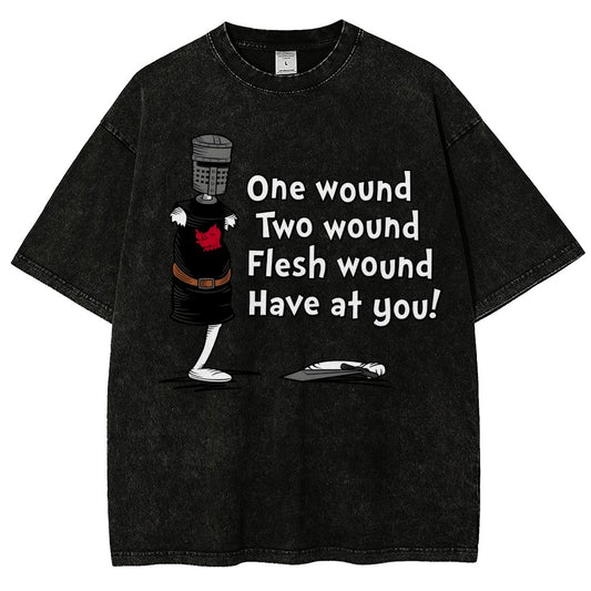 One Wound, Two Wound Essential Vintage Distressed T-shirt