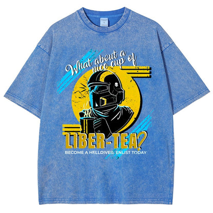 What About A Cup Of Liber-Tea Vintage Distressed T-shirt