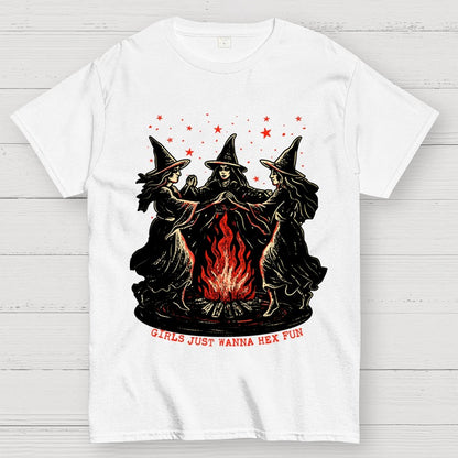 Girls Just Wanna Hex Fun Geek T-Shirt
