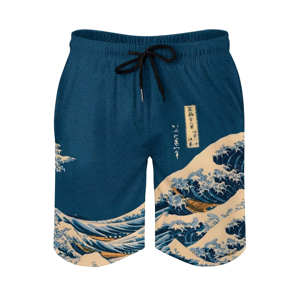 Wave Off Kanagawa Geek Shorts