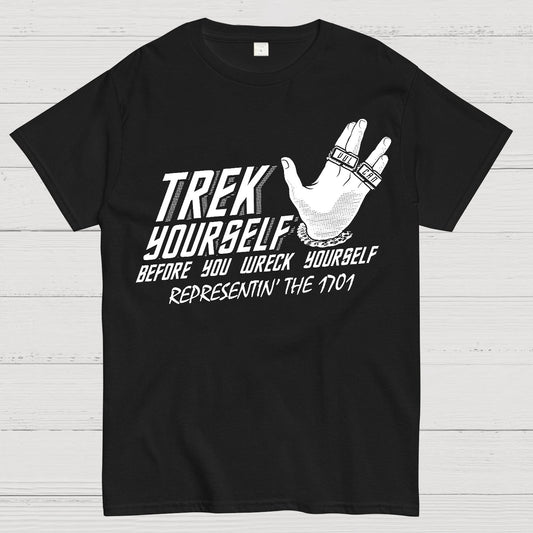Trek Yourself Before You Wreck Yourself Geek T-Shirt