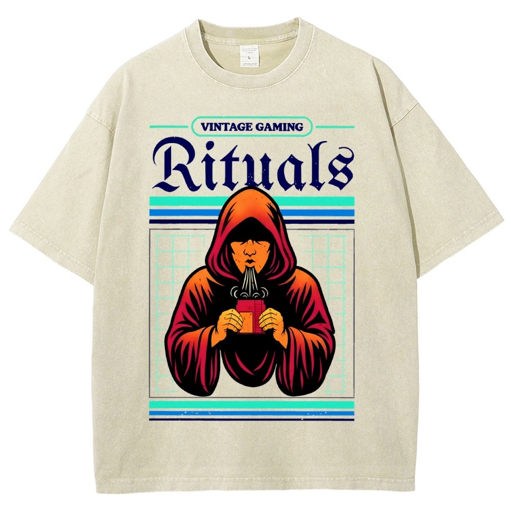 Vintage Gaming Rituals Buy Now Vintage Distressed T-shirt