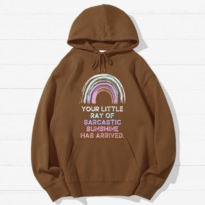 Your Little Ray of Sarcastic Sunshine Has Arrived  Geek Cotton Hoodie