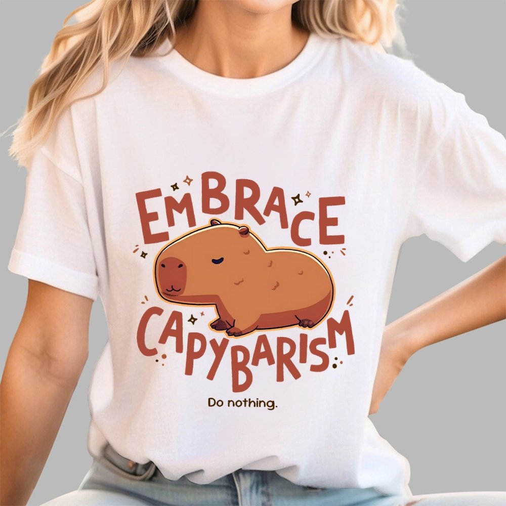 Capybarism Do nothing Geek T-Shirt