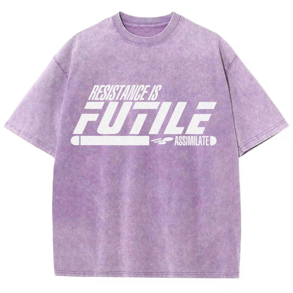Resistance is Futile Vintage Distressed T-shirt