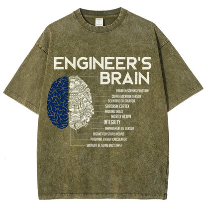 Funny Engineer Vintage Distressed T-shirt