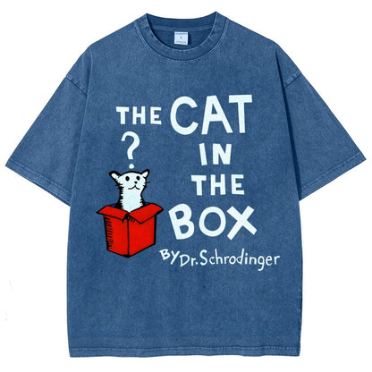 The Cat in the Box Vintage Distressed T-shirt