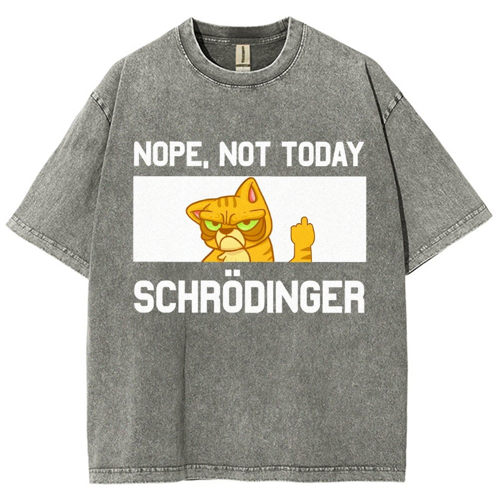 Schroedingers Cat Dark Humor Vintage Distressed T-shirt