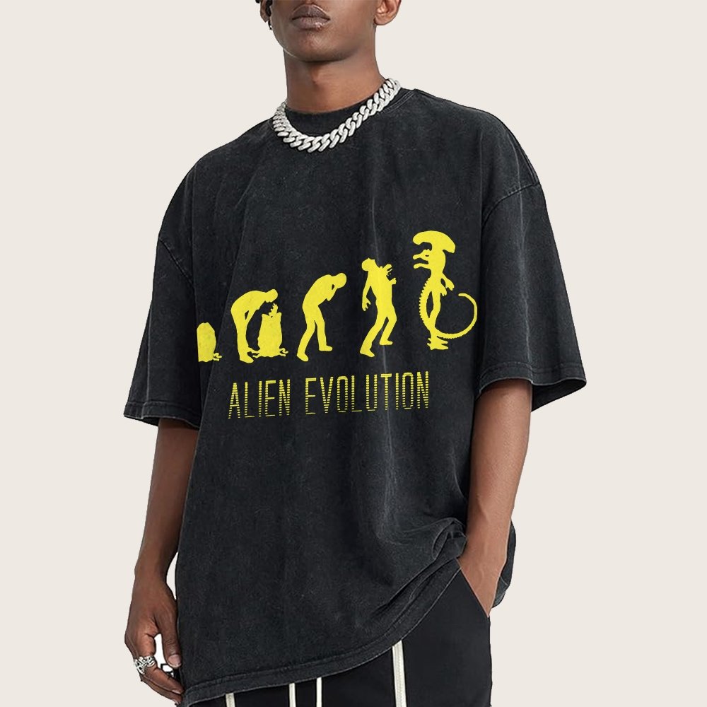 Mystery Creature Evolution Vintage Distressed T-shirt
