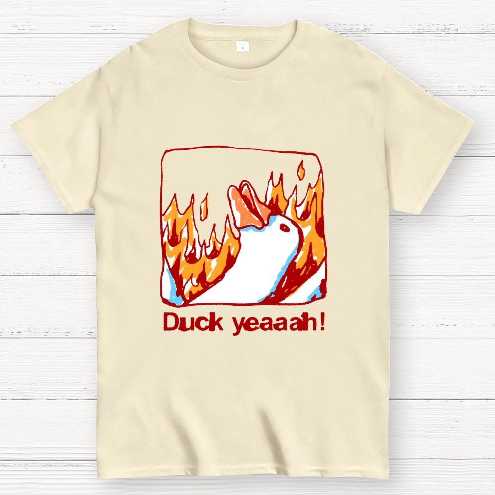 Fire Duck Yeah Geek T-Shirt
