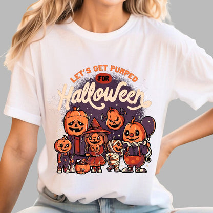 Pumped for Halloween - Cute Pumpkin Geek T-Shirt