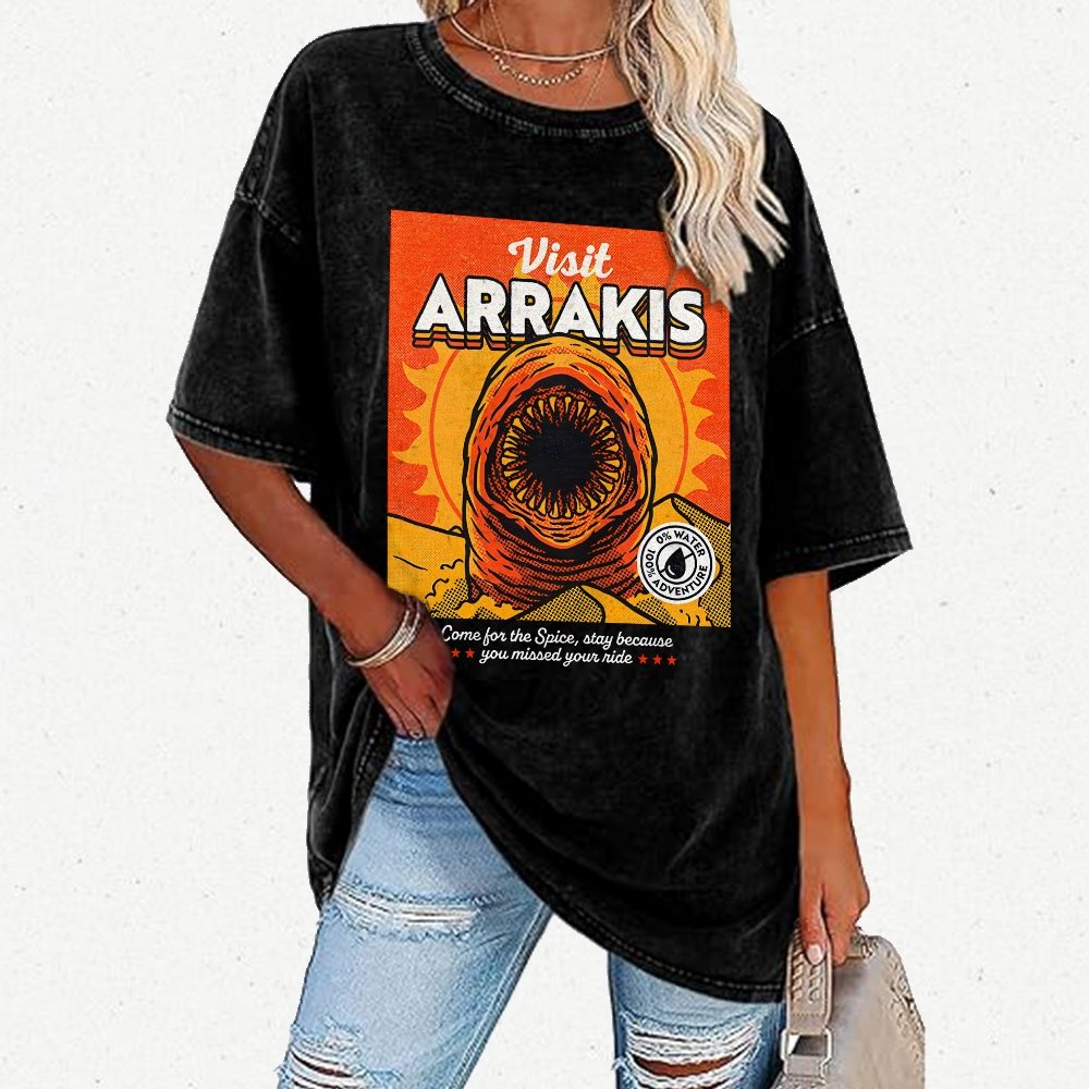 Come For The Spice Vintage Distressed T-shirt