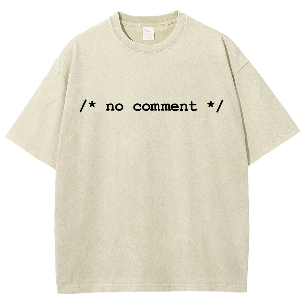 No Comment Vintage Distressed T-shirt