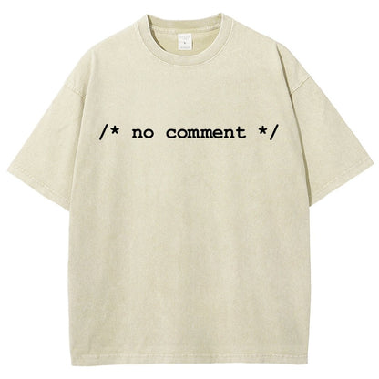 No Comment Vintage Distressed T-shirt