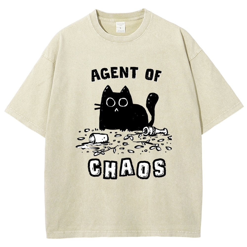 Agent of Chaos Vintage Distressed T-shirt