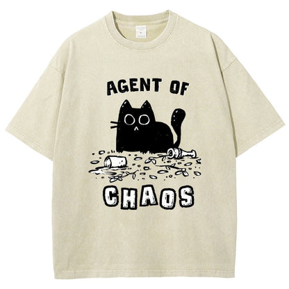 Agent of Chaos Vintage Distressed T-shirt