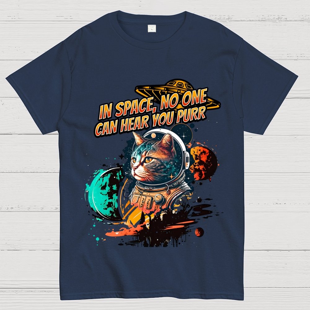In Space No One Can Hear You Purr Geek T-Shirt