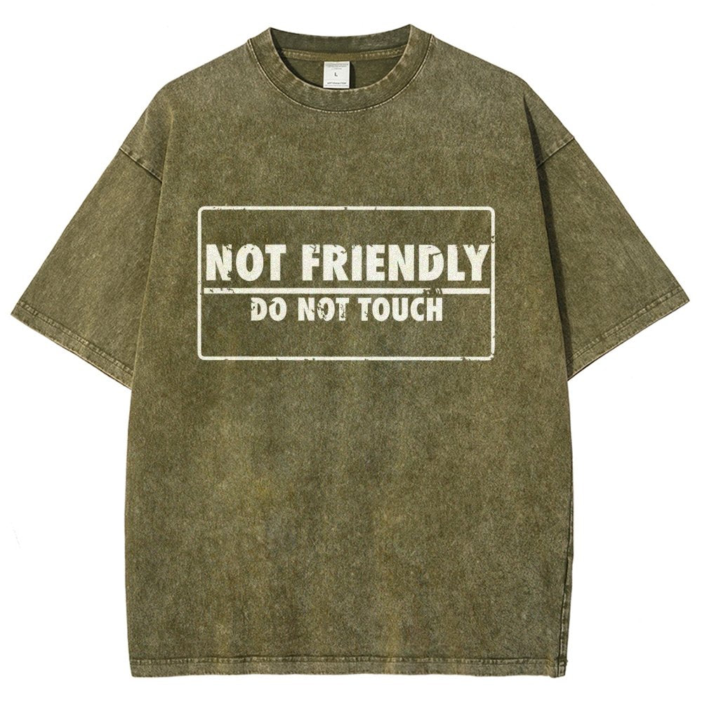 Not friendly stamp Vintage Distressed T-shirt