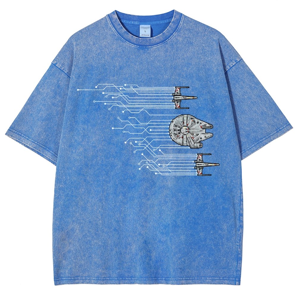 Microships – The Fastest Circuit in the Galaxy Vintage Distressed T-shirt