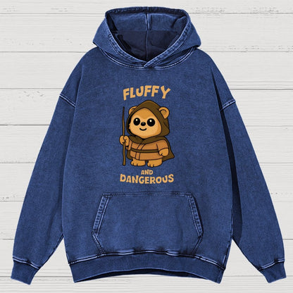 Fluffy And Dangerous Vintage Distressed Hoodie