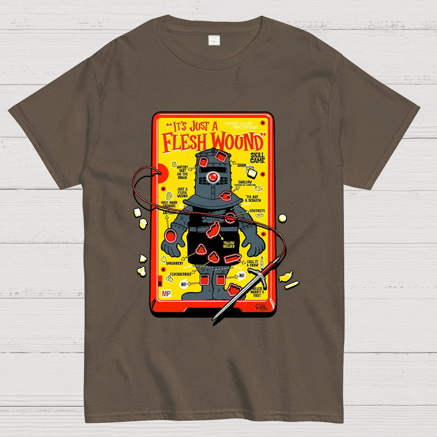 Flesh Wound Skill Game Nerdy T-Shirt