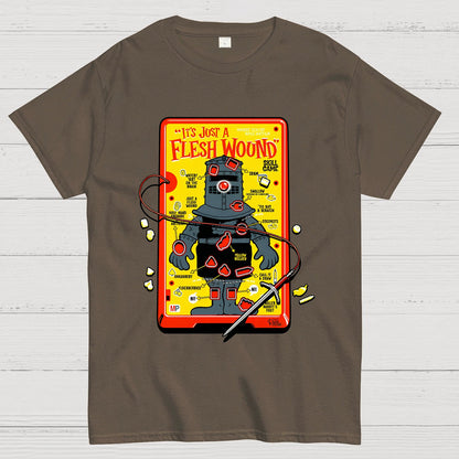 Flesh Wound Skill Game Nerdy T-Shirt