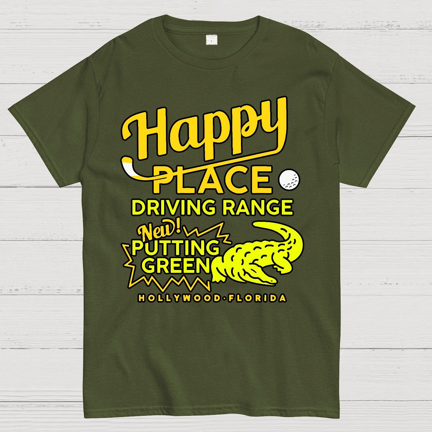 Happy Place Driving Range Geek T-Shirt