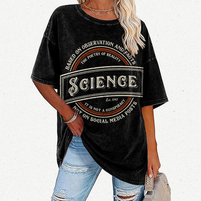 Old-Timey Science Vintage Distressed T-shirt