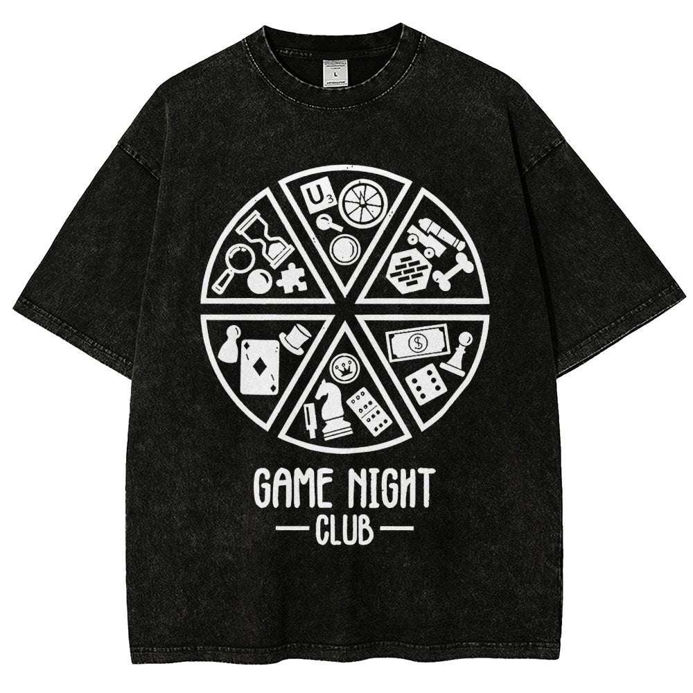 Game Night Club Vintage Distressed T-shirt
