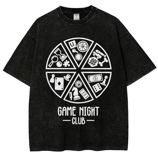 Game Night Club Vintage Distressed T-shirt