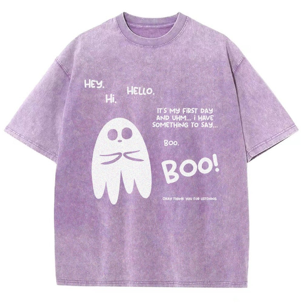 Anxious Ghost Vintage Distressed T-shirt