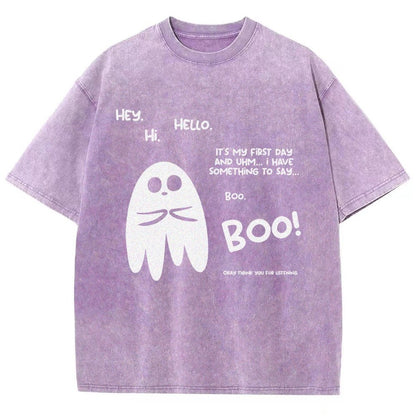 Anxious Ghost Vintage Distressed T-shirt