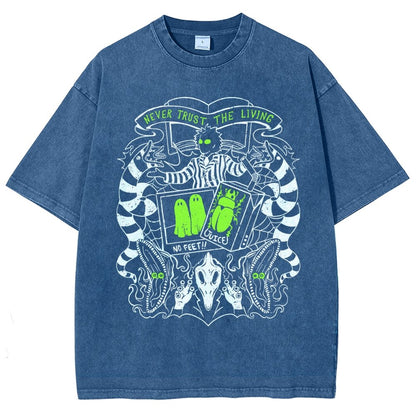 Never Trust the Living Vintage Distressed T-shirt