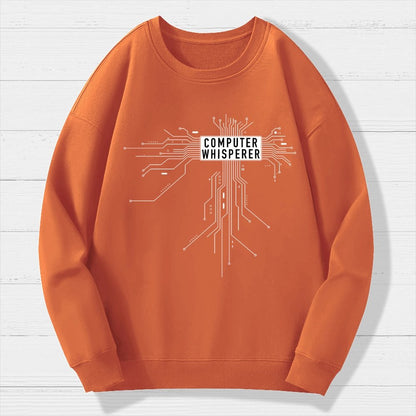 Computer Whisperer Geek Cotton Sweatshirt