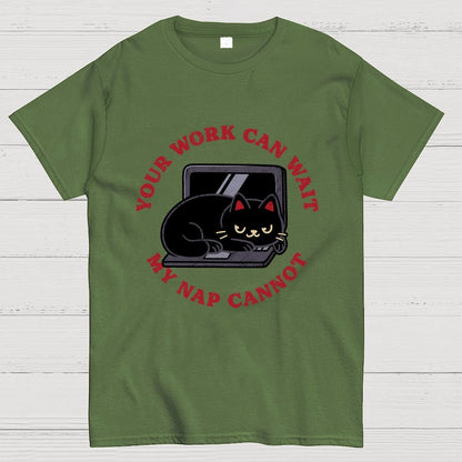 Work Can Wait, Nap Cannot Geek T-Shirt