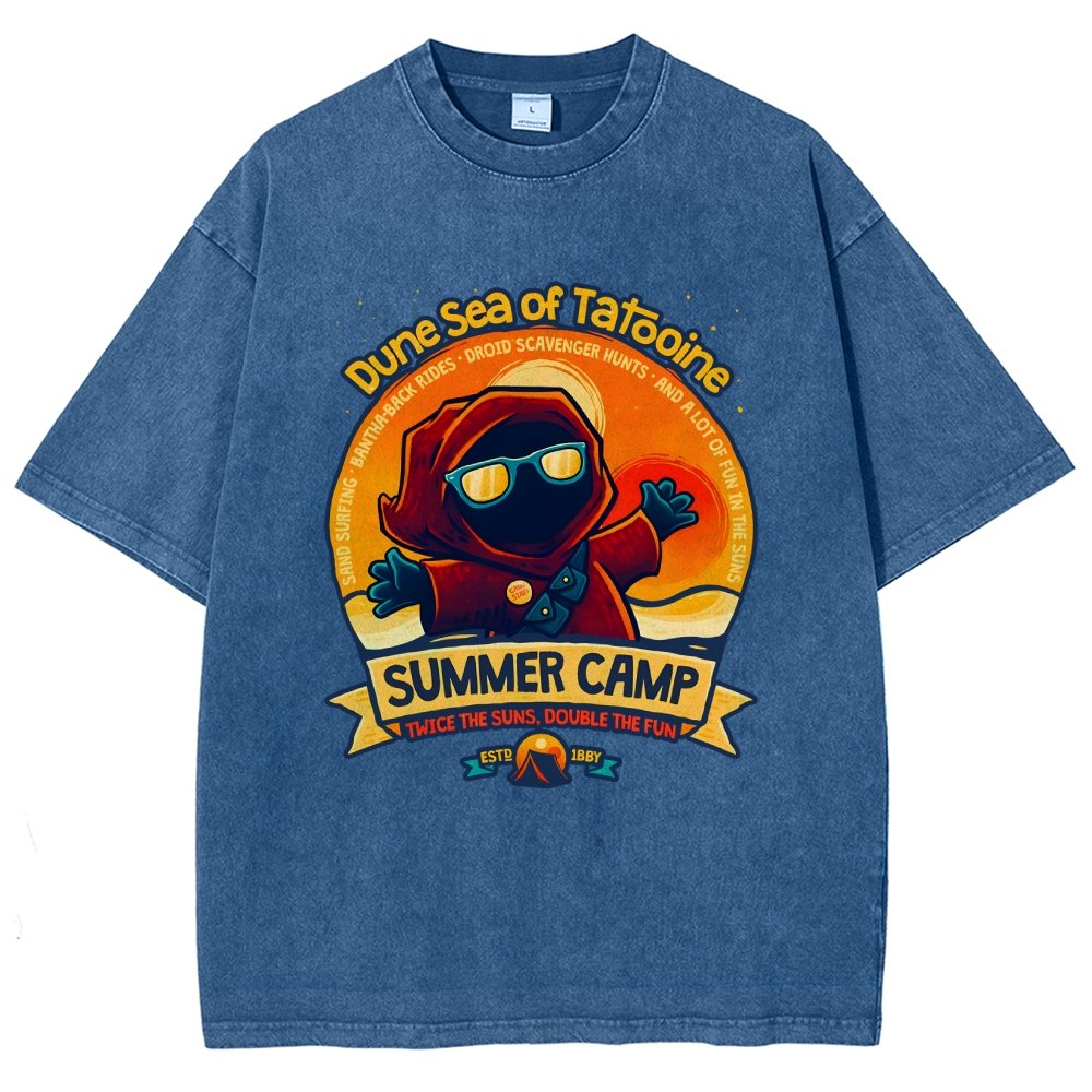 Sandy Sea Summer Camp Vintage Distressed T-shirt