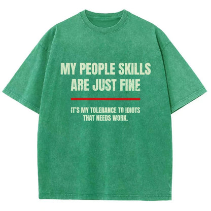 My People Skills Are Fine Vintage Distressed T-shirt