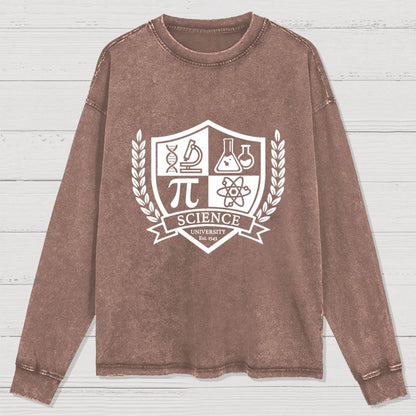 Science University Washed Long Sleeve Tee