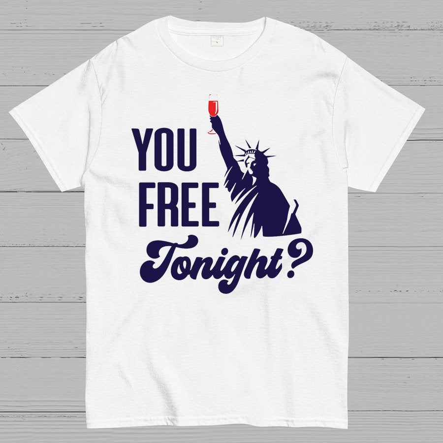 YOU FREE TONIGHT? 4th of July Geeky T-Shirt