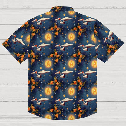 Flower Space Explorer Art Geek Hawaiian Shirt