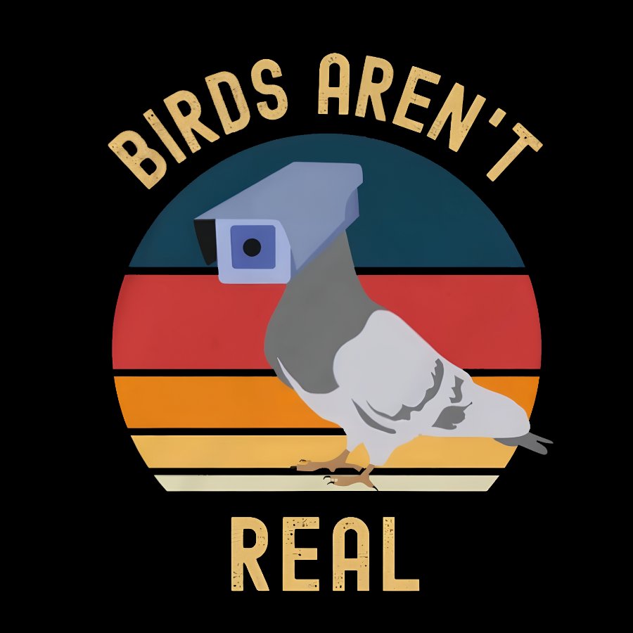 Birds Aren't Real , If It Flies It Spies Geeky T-Shirt