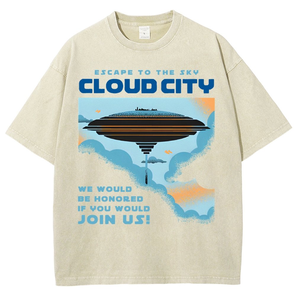 Sky City Vintage Distressed T-shirt