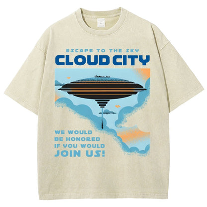 Sky City Vintage Distressed T-shirt