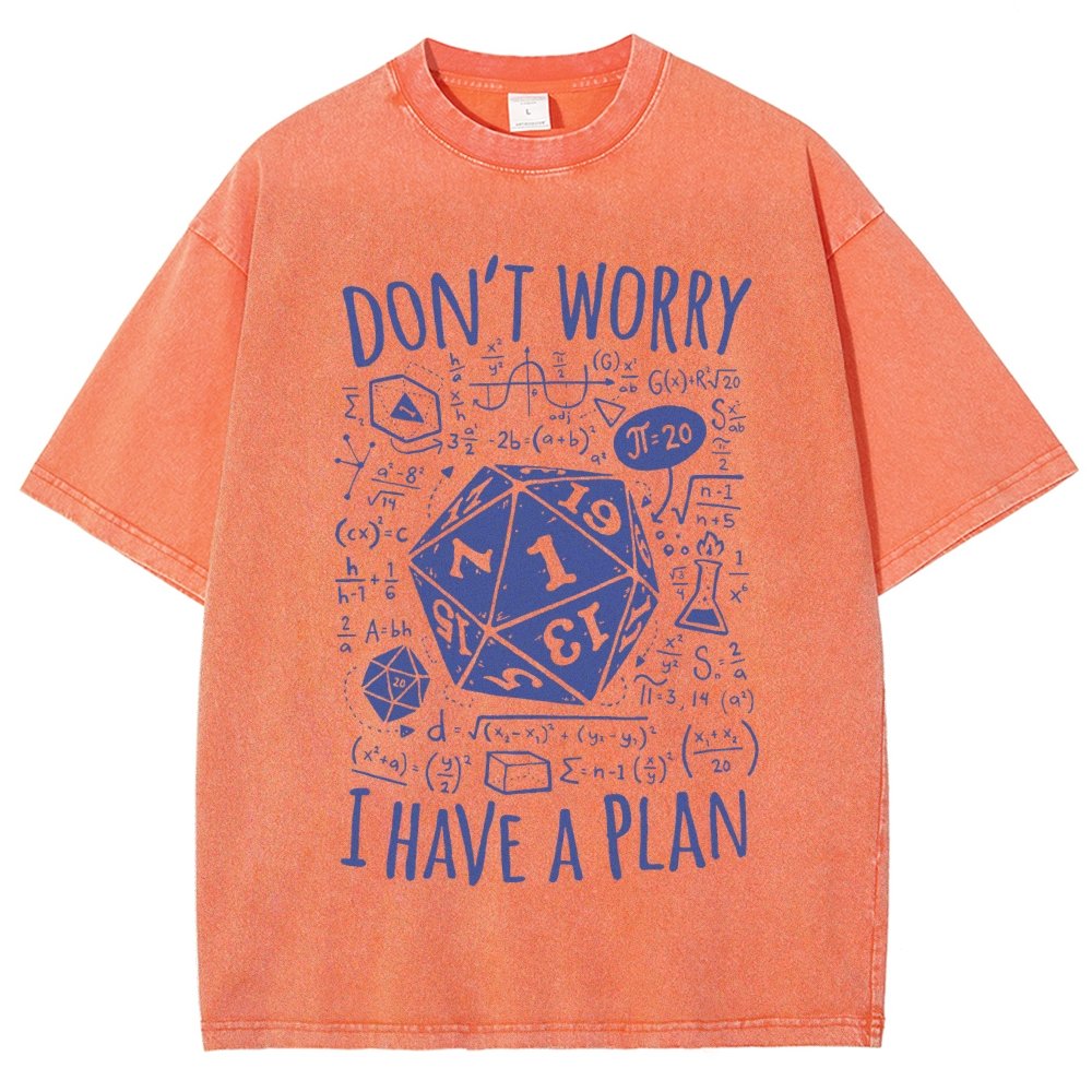 I Have A Plan Vintage Distressed T-shirt