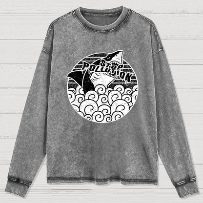Stop pollution Washed Long Sleeve Tee