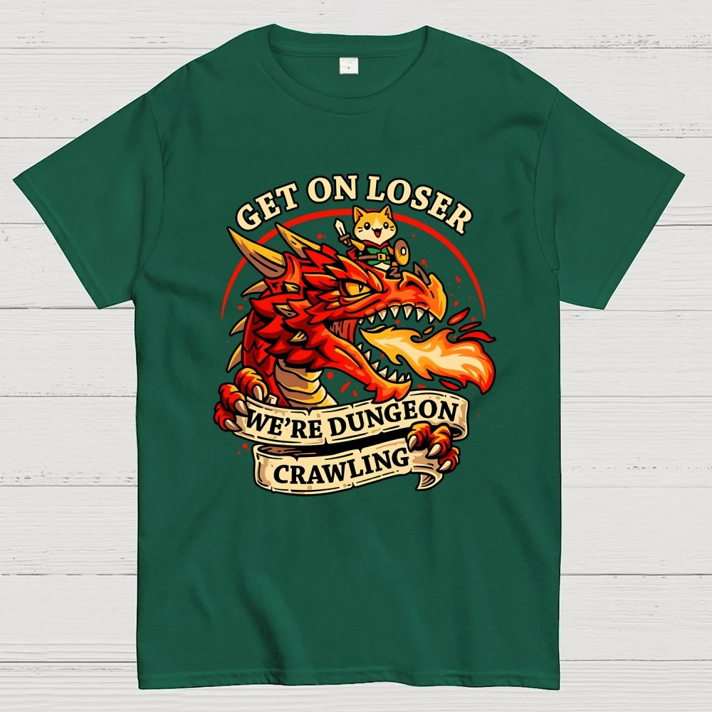 Dungeon Crawling Dragon Geek T-Shirt